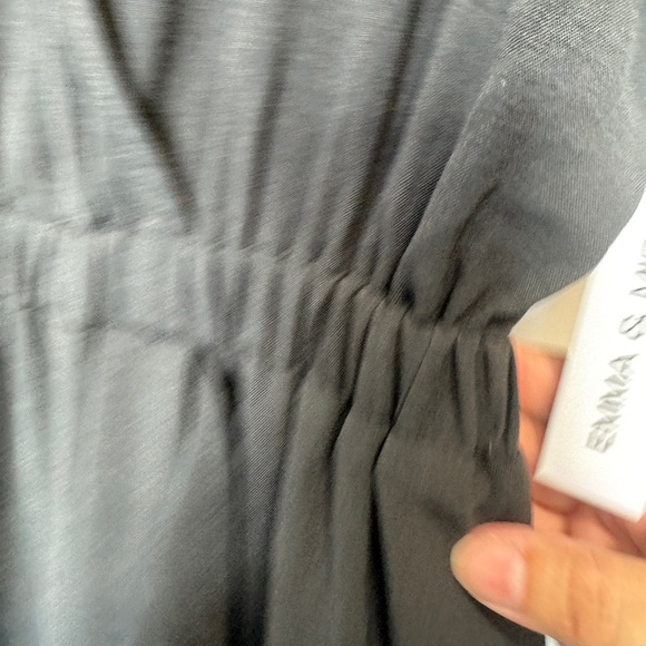 Emma & Michele V-Neck Short Romper Black - Picture 10 of 13